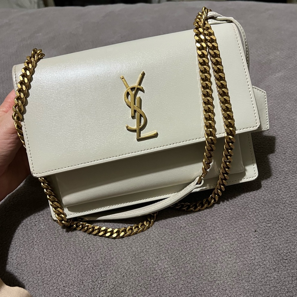 Saint Laurent Sunset Medium Leather Shoulder Bag